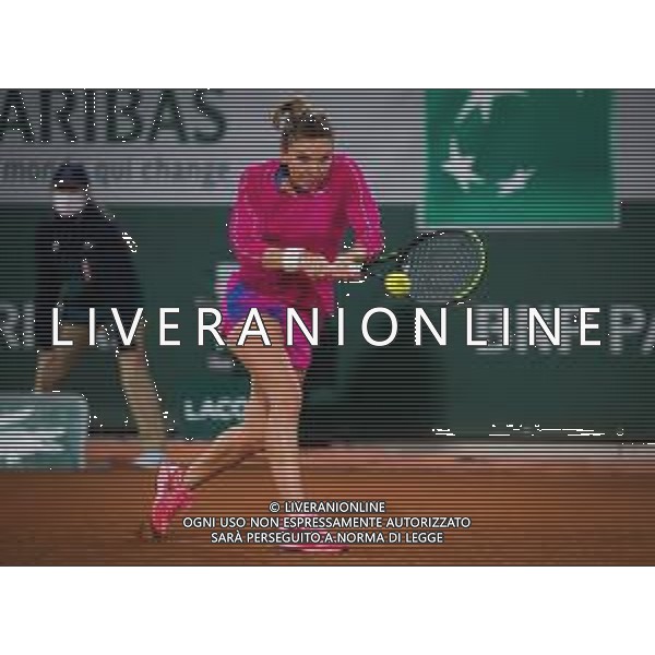 Roland Garros 2020, Grand Slam tournament - Tennis Internationals, 02 October 2020 Roland Garros stadium, paris, france, Italy Photo showing: Simona Halep of Romania in action against Amanda Anisimova of the United States @LM/DPPI/DPPI/Rob Prange AG ALDO LIVERANI SAS