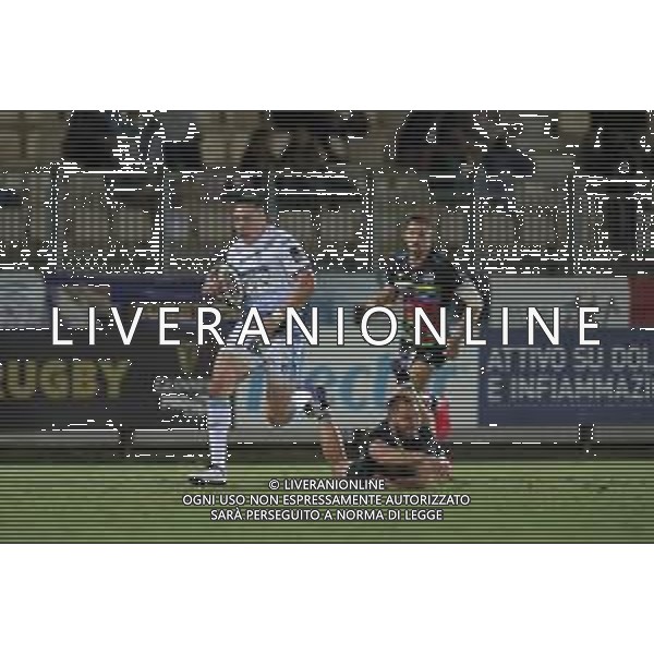 Zebre vs Cardiff Blues - Rugby Guinness Pro 14 2020/2021, 02 October 2020 Sergio Lanfranchi Stadium, parma, Italy Photo showing: Josh Adams runs to the try line for the first try of the match for Cardiff @LM/Massimiliano Carnabuci AG ALDO LIVERANI SAS