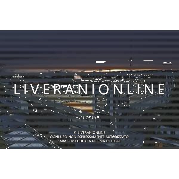 Roland Garros 2020, Grand Slam tournament - Tennis Internationals, 02 October 2020 Roland Garros stadium, paris, france, Italy Photo showing: Atmosphere of wide view of the Suzanne Lenglen stadium at the sunset @LM/DPPI/DPPI/Stephane Allaman AG ALDO LIVERANI SAS