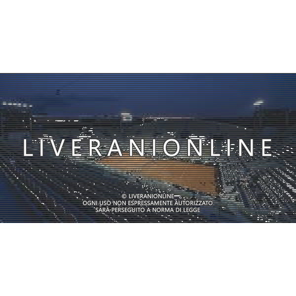 Roland Garros 2020, Grand Slam tournament - Tennis Internationals, 02 October 2020 Roland Garros stadium, paris, france, Italy Photo showing: Atmosphere of wide view of the Suzanne Lenglen stadium at the sunset @LM/DPPI/DPPI/Stephane Allaman AG ALDO LIVERANI SAS