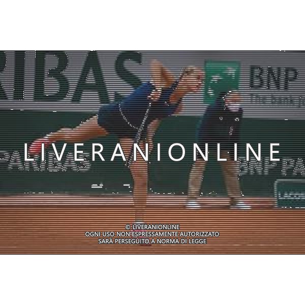 Roland Garros 2020, Grand Slam tournament - Tennis Internationals, 02 October 2020 Roland Garros stadium, paris, france, Italy Photo showing: Anna-Karolina Schmiedlova of Slovakia in action against Nadia Podoroska of Argentina @LM/DPPI/DPPI/Rob Prange AG ALDO LIVERANI SAS