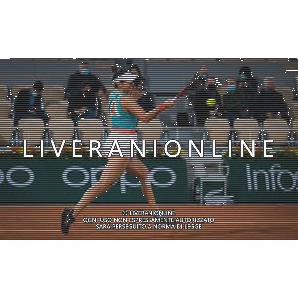 Roland Garros 2020, Grand Slam tournament - Tennis Internationals, 02 October 2020 Roland Garros stadium, paris, france, Italy Photo showing: Caroline Garcia of France in action against Elise Mertens of Belgium @LM/DPPI/DPPI/Rob Prange AG ALDO LIVERANI SAS