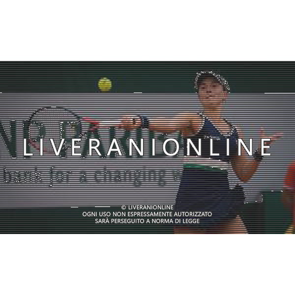 Roland Garros 2020, Grand Slam tournament - Tennis Internationals, 02 October 2020 Roland Garros stadium, paris, france, Italy Photo showing: Nadia Podoroska of Argentina in action against Anna-Karolina Schmiedlova of Slovakia @LM/DPPI/DPPI/Rob Prange AG ALDO LIVERANI SAS