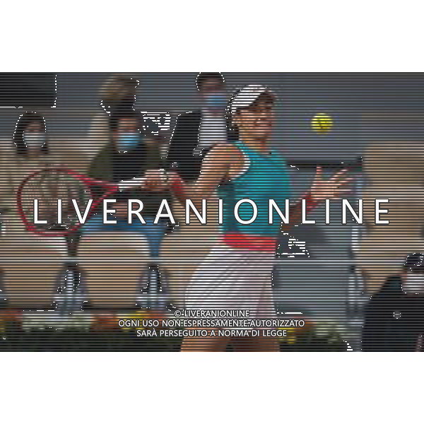Roland Garros 2020, Grand Slam tournament - Tennis Internationals, 02 October 2020 Roland Garros stadium, paris, france, Italy Photo showing: Caroline Garcia of France in action against Elise Mertens of Belgium @LM/DPPI/DPPI/Rob Prange AG ALDO LIVERANI SAS