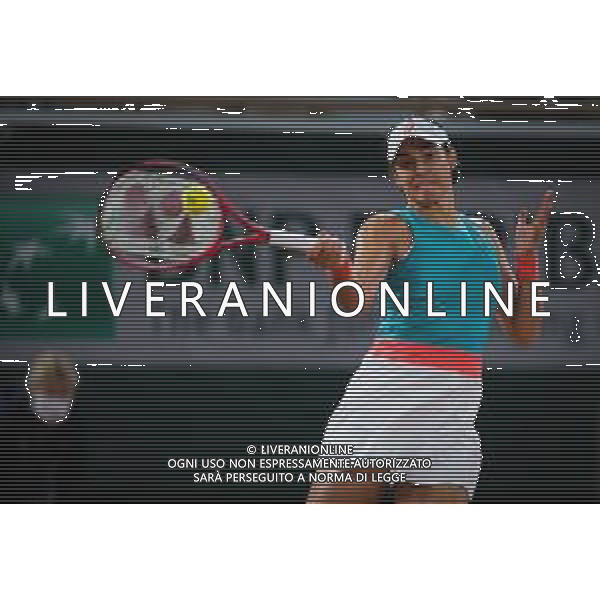 Roland Garros 2020, Grand Slam tournament - Tennis Internationals, 02 October 2020 Roland Garros stadium, paris, france, Italy Photo showing: Caroline Garcia of France in action against Elise Mertens of Belgium @LM/DPPI/DPPI/Rob Prange AG ALDO LIVERANI SAS