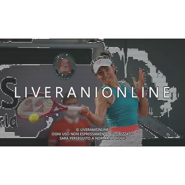 Roland Garros 2020, Grand Slam tournament - Tennis Internationals, 02 October 2020 Roland Garros stadium, paris, france, Italy Photo showing: Caroline Garcia of France in action against Elise Mertens of Belgium @LM/DPPI/DPPI/Rob Prange AG ALDO LIVERANI SAS