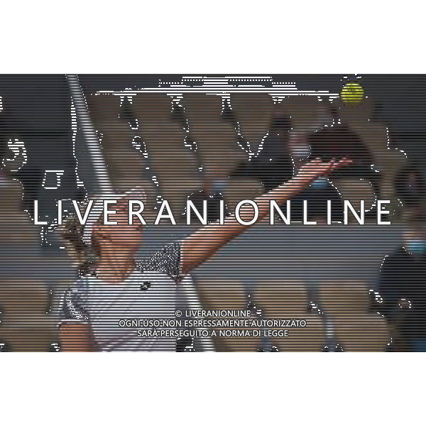 Roland Garros 2020, Grand Slam tournament - Tennis Internationals, 02 October 2020 Roland Garros stadium, paris, france, Italy Photo showing: Elise Mertens of Belgium in action against Caroline Garcia of France @LM/DPPI/DPPI/Rob Prange AG ALDO LIVERANI SAS