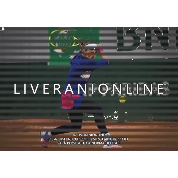 Roland Garros 2020, Grand Slam tournament - Tennis Internationals, 02 October 2020 Roland Garros stadium, paris, france, Italy Photo showing: Barbora Krejcikova of the Czech Republic in action against Tsvetana Pironkova of Bulgaria @LM/DPPI/DPPI/Rob Prange AG ALDO LIVERANI SAS