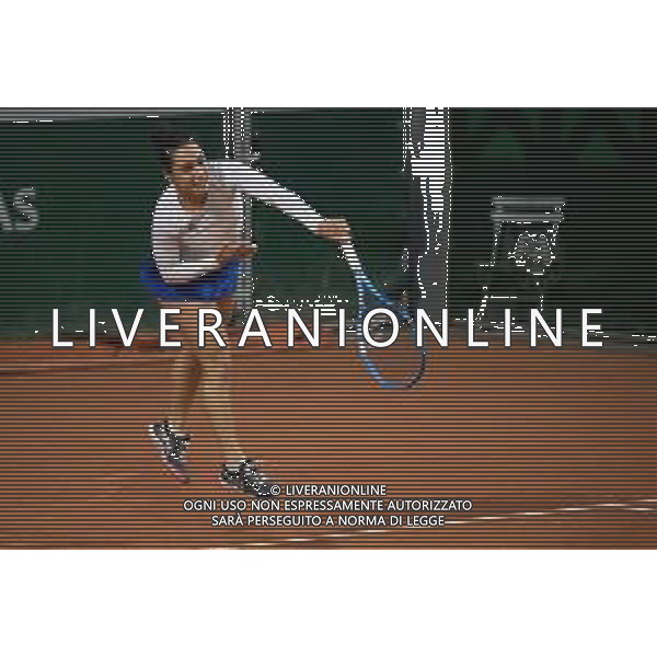 Roland Garros 2020, Grand Slam tournament - Tennis Internationals, 02 October 2020 Roland Garros stadium, paris, france, Italy Photo showing: Martina Trevisan of Italy in action against Maria Sakkari of Greece @LM/DPPI/DPPI/Rob Prange AG ALDO LIVERANI SAS