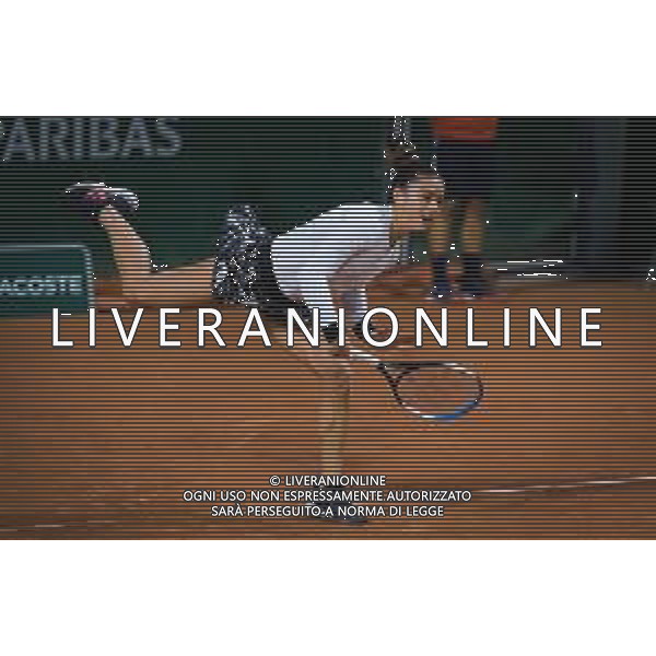 Roland Garros 2020, Grand Slam tournament - Tennis Internationals, 02 October 2020 Roland Garros stadium, paris, france, Italy Photo showing: Maria Sakkari of Greece in action against Martina Trevisan of Italy @LM/DPPI/DPPI/Rob Prange AG ALDO LIVERANI SAS