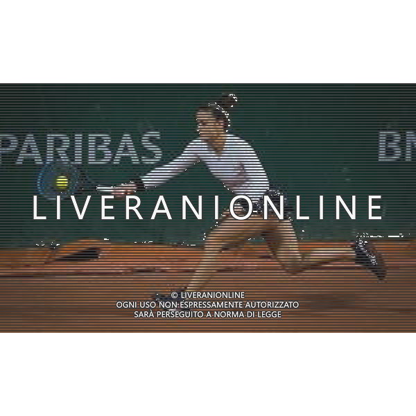 Roland Garros 2020, Grand Slam tournament - Tennis Internationals, 02 October 2020 Roland Garros stadium, paris, france, Italy Photo showing: Maria Sakkari of Greece in action against Martina Trevisan of Italy @LM/DPPI/DPPI/Rob Prange AG ALDO LIVERANI SAS