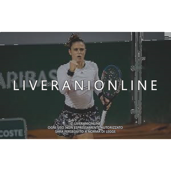 Roland Garros 2020, Grand Slam tournament - Tennis Internationals, 02 October 2020 Roland Garros stadium, paris, france, Italy Photo showing: Maria Sakkari of Greece in action against Martina Trevisan of Italy @LM/DPPI/DPPI/Rob Prange AG ALDO LIVERANI SAS