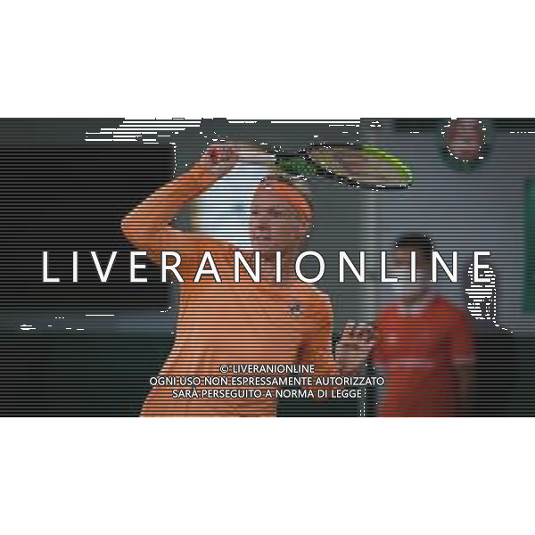 Roland Garros 2020, Grand Slam tournament - Tennis Internationals, 02 October 2020 Roland Garros stadium, paris, france, Italy Photo showing: Kiki Bertens of the Netherlands in action against Katerina Siniakova of the Czech Republic @LM/DPPI/DPPI/Rob Prange AG ALDO LIVERANI SAS