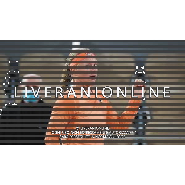 Roland Garros 2020, Grand Slam tournament - Tennis Internationals, 02 October 2020 Roland Garros stadium, paris, france, Italy Photo showing: Kiki Bertens of the Netherlands in action against Katerina Siniakova of the Czech Republic @LM/DPPI/DPPI/Rob Prange AG ALDO LIVERANI SAS