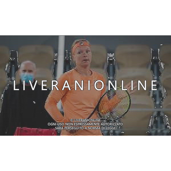 Roland Garros 2020, Grand Slam tournament - Tennis Internationals, 02 October 2020 Roland Garros stadium, paris, france, Italy Photo showing: Kiki Bertens of the Netherlands in action against Katerina Siniakova of the Czech Republic @LM/DPPI/DPPI/Rob Prange AG ALDO LIVERANI SAS