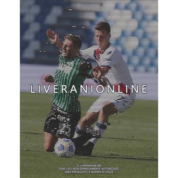 SASSUOLO - CROTONE CAMPIONATO CALCIO SERIE A TIM 03.10.2020 NELLA FOTO DOMENICO BERARDI E SALVATORE MOLINA ©SANTANDREA / AGENZIA ALDO LIVERANI SAS