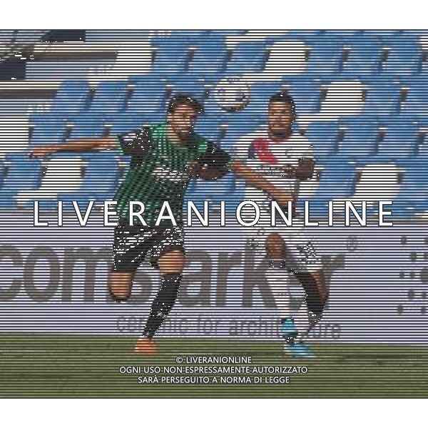 SASSUOLO - CROTONE CAMPIONATO CALCIO SERIE A TIM 03.10.2020 NELLA FOTO GIAN MARCO FERRARI E JUNIOR MESSIAS ©SANTANDREA / AGENZIA ALDO LIVERANI SAS