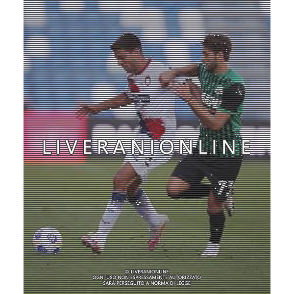 SASSUOLO - CROTONE CAMPIONATO CALCIO SERIE A TIM 03.10.2020 NELLA FOTO LISANDRO MAGALLAN E MANUEL LOCATELLI ©SANTANDREA / AGENZIA ALDO LIVERANI SAS