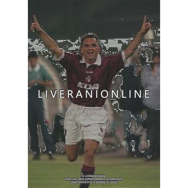 08-09-1998 TORINO SEDICESIMI DI COPPA ITALIA TORINO MILAN 2-0 NELLA FOTO ESULTANZA DOPO IL GOAL DI MARCO FERRANTE AG ALDO LIVERANI SAS