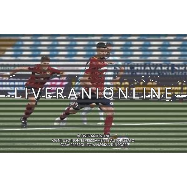 ENTELLA - REGGIANA REGGIO AUDACE CAMPIONATO CALCIO SERIE BKT 03.10.2020 NELLA FOTO IVAN VARONE IL GOL SU RIGORE © AGENZIA ALDO LIVERANI SAS