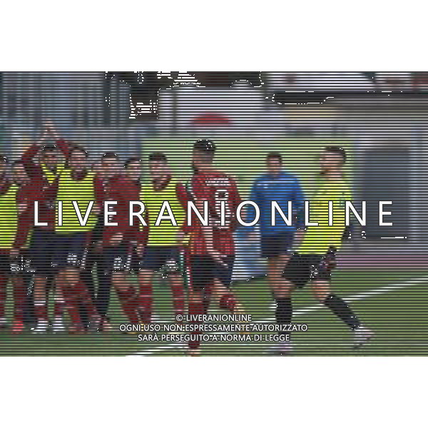 ENTELLA - REGGIANA REGGIO AUDACE CAMPIONATO CALCIO SERIE BKT 03.10.2020 NELLA FOTO ESULTANZA DOPO IL GOL DI IVAN VARONE © AGENZIA ALDO LIVERANI SAS