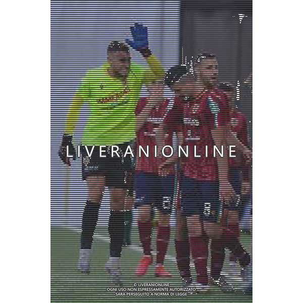 ENTELLA - REGGIANA REGGIO AUDACE CAMPIONATO CALCIO SERIE BKT 03.10.2020 NELLA FOTO ESULTANZA IVAN VARONE A FINE GARA © AGENZIA ALDO LIVERANI SAS