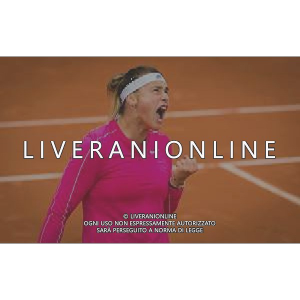 Roland Garros 2020, Grand Slam tournament - Tennis Internationals, 03 October 2020 Roland Garros stadium, paris, france, Italy Photo showing: Aryna Sabalenka of Belarus in action against Ons Jabeur of Tunisia @LM/DPPI/DPPI/Rob Prange AG ALDO LIVERANI SAS