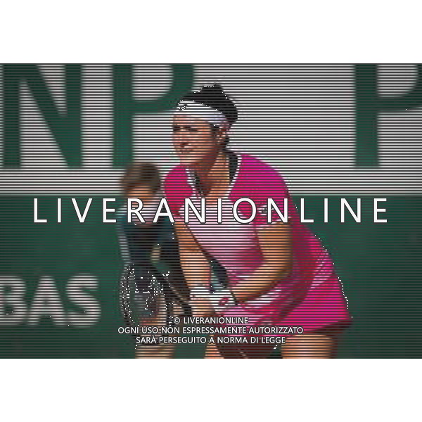 Roland Garros 2020, Grand Slam tournament - Tennis Internationals, 03 October 2020 Roland Garros stadium, paris, france, Italy Photo showing: Ons Jabeur of Tunisia in action against Aryna Sabalenka of Belarus @LM/DPPI/DPPI/Rob Prange AG ALDO LIVERANI SAS