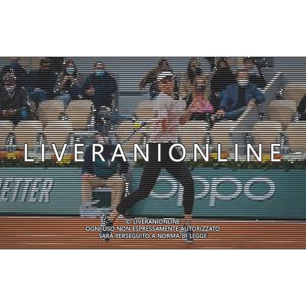 Roland Garros 2020, Grand Slam tournament - Tennis Internationals, 03 October 2020 Roland Garros stadium, paris, france, Italy Photo showing: Patricia Maria Tig of Romania in action against Fiona Ferro of France @LM/DPPI/DPPI/Rob Prange AG ALDO LIVERANI SAS