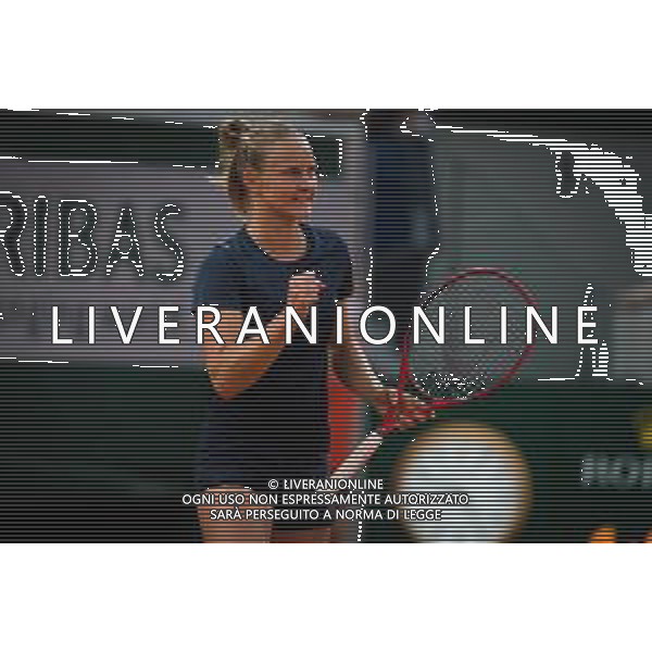 Roland Garros 2020, Grand Slam tournament - Tennis Internationals, 03 October 2020 Roland Garros stadium, paris, france, Italy Photo showing: Fiona Ferro of France in action against Patricia Maria Tig of Romania @LM/DPPI/DPPI/Rob Prange AG ALDO LIVERANI SAS