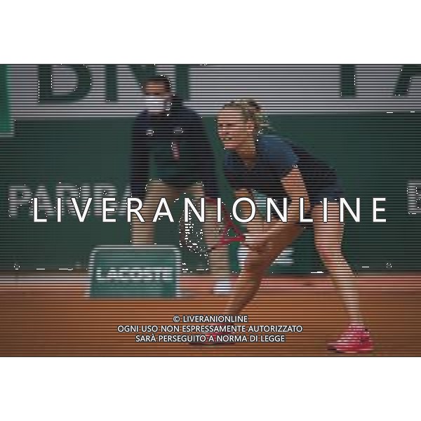 Roland Garros 2020, Grand Slam tournament - Tennis Internationals, 03 October 2020 Roland Garros stadium, paris, france, Italy Photo showing: Fiona Ferro of France in action against Patricia Maria Tig of Romania @LM/DPPI/DPPI/Rob Prange AG ALDO LIVERANI SAS