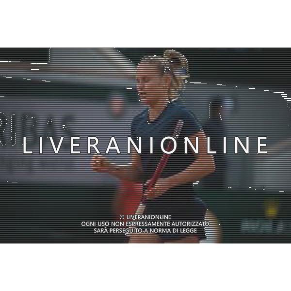 Roland Garros 2020, Grand Slam tournament - Tennis Internationals, 03 October 2020 Roland Garros stadium, paris, france, Italy Photo showing: Fiona Ferro of France in action against Patricia Maria Tig of Romania @LM/DPPI/DPPI/Rob Prange AG ALDO LIVERANI SAS