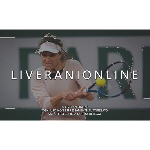 Roland Garros 2020, Grand Slam tournament - Tennis Internationals, 03 October 2020 Roland Garros stadium, paris, france, Italy Photo showing: Patricia Maria Tig of Romania in action against Fiona Ferro of France @LM/DPPI/DPPI/Rob Prange AG ALDO LIVERANI SAS