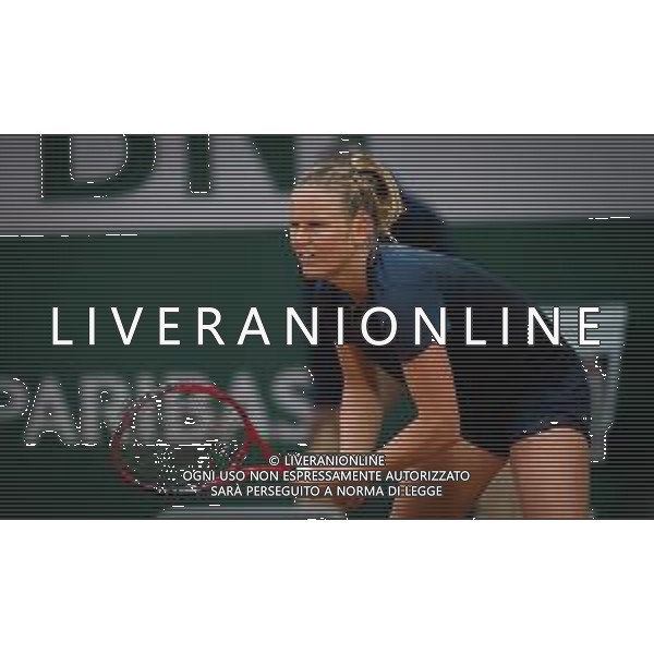 Roland Garros 2020, Grand Slam tournament - Tennis Internationals, 03 October 2020 Roland Garros stadium, paris, france, Italy Photo showing: Fiona Ferro of France in action against Patricia Maria Tig of Romania @LM/DPPI/DPPI/Rob Prange AG ALDO LIVERANI SAS