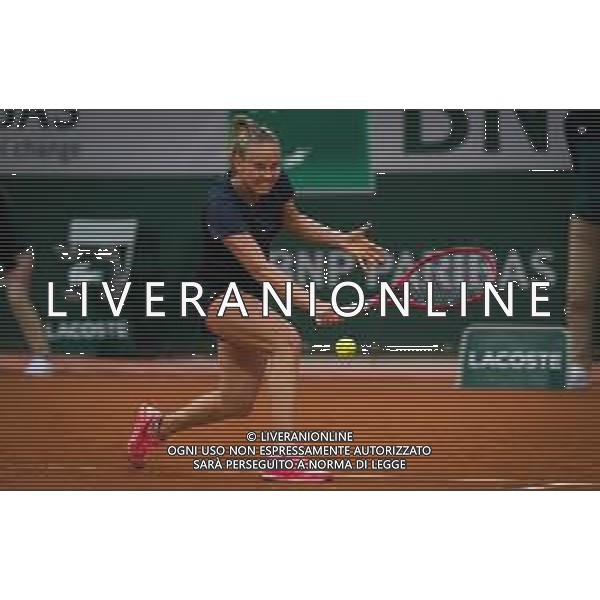 Roland Garros 2020, Grand Slam tournament - Tennis Internationals, 03 October 2020 Roland Garros stadium, paris, france, Italy Photo showing: Fiona Ferro of France in action against Patricia Maria Tig of Romania @LM/DPPI/DPPI/Rob Prange AG ALDO LIVERANI SAS