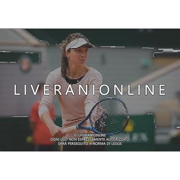 Roland Garros 2020, Grand Slam tournament - Tennis Internationals, 03 October 2020 Roland Garros stadium, paris, france, Italy Photo showing: Patricia Maria Tig of Romania in action against Fiona Ferro of France @LM/DPPI/DPPI/Rob Prange AG ALDO LIVERANI SAS