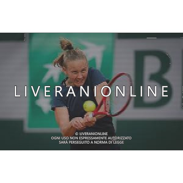 Roland Garros 2020, Grand Slam tournament - Tennis Internationals, 03 October 2020 Roland Garros stadium, paris, france, Italy Photo showing: Fiona Ferro of France in action against Patricia Maria Tig of Romania @LM/DPPI/DPPI/Rob Prange AG ALDO LIVERANI SAS