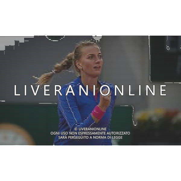 Roland Garros 2020, Grand Slam tournament - Tennis Internationals, 03 October 2020 Roland Garros stadium, paris, france, Italy Photo showing: Petra Kvitova of the Czech Republic in action against Leylah Fernandez of Canada @LM/DPPI/DPPI/Rob Prange AG ALDO LIVERANI SAS