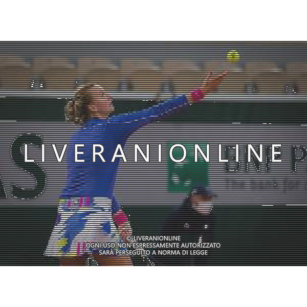 Roland Garros 2020, Grand Slam tournament - Tennis Internationals, 03 October 2020 Roland Garros stadium, paris, france, Italy Photo showing: Petra Kvitova of the Czech Republic in action against Leylah Fernandez of Canada @LM/DPPI/DPPI/Rob Prange AG ALDO LIVERANI SAS