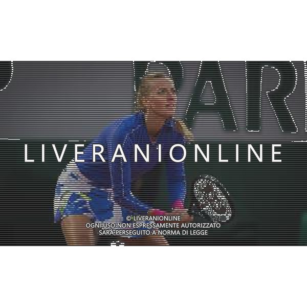 Roland Garros 2020, Grand Slam tournament - Tennis Internationals, 03 October 2020 Roland Garros stadium, paris, france, Italy Photo showing: Petra Kvitova of the Czech Republic in action against Leylah Fernandez of Canada @LM/DPPI/DPPI/Rob Prange AG ALDO LIVERANI SAS