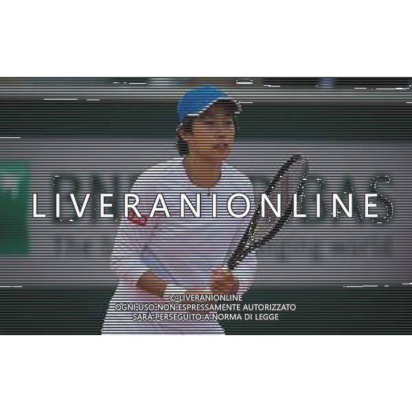 Roland Garros 2020, Grand Slam tournament - Tennis Internationals, 03 October 2020 Roland Garros stadium, paris, france, Italy Photo showing: Shuai Zhang of China in action @LM/DPPI/DPPI/Rob Prange AG ALDO LIVERANI SAS