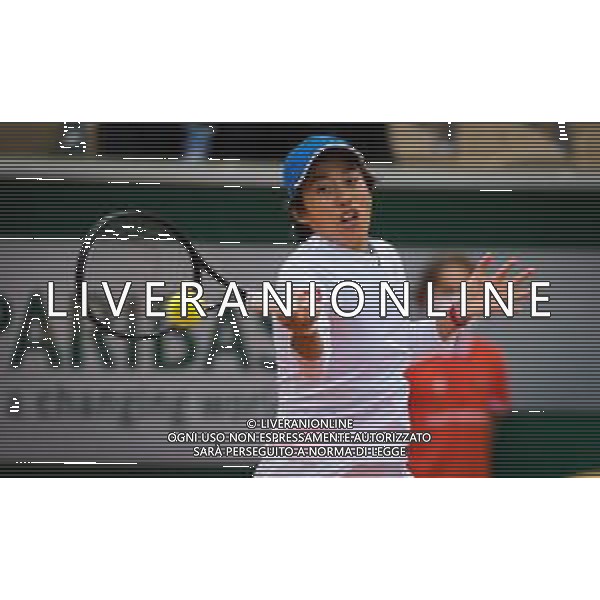 Roland Garros 2020, Grand Slam tournament - Tennis Internationals, 03 October 2020 Roland Garros stadium, paris, france, Italy Photo showing: Shuai Zhang of China in action @LM/DPPI/DPPI/Rob Prange AG ALDO LIVERANI SAS