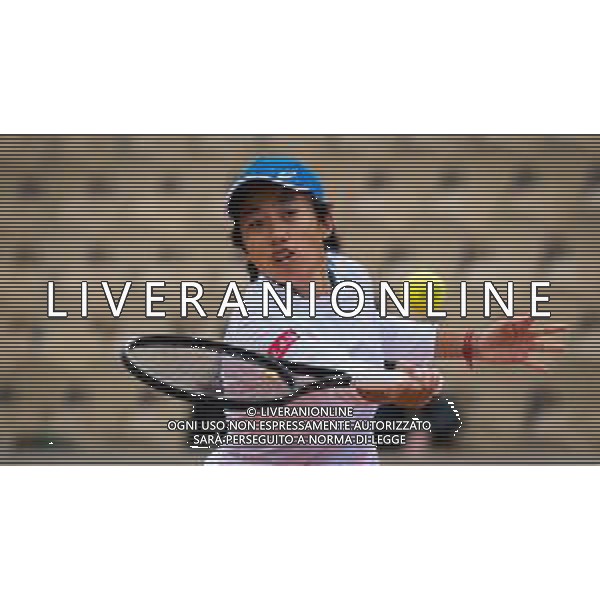 Roland Garros 2020, Grand Slam tournament - Tennis Internationals, 03 October 2020 Roland Garros stadium, paris, france, Italy Photo showing: Shuai Zhang of China in action @LM/DPPI/DPPI/Rob Prange AG ALDO LIVERANI SAS