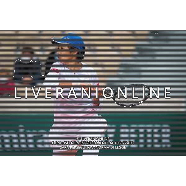 Roland Garros 2020, Grand Slam tournament - Tennis Internationals, 03 October 2020 Roland Garros stadium, paris, france, Italy Photo showing: Shuai Zhang of China in action @LM/DPPI/DPPI/Rob Prange AG ALDO LIVERANI SAS