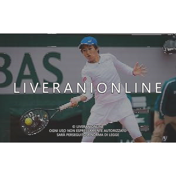 Roland Garros 2020, Grand Slam tournament - Tennis Internationals, 03 October 2020 Roland Garros stadium, paris, france, Italy Photo showing: Shuai Zhang of China in action @LM/DPPI/DPPI/Rob Prange AG ALDO LIVERANI SAS