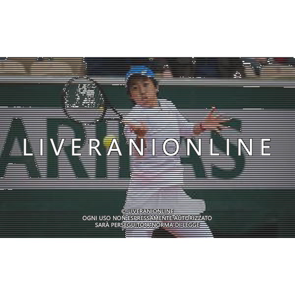 Roland Garros 2020, Grand Slam tournament - Tennis Internationals, 03 October 2020 Roland Garros stadium, paris, france, Italy Photo showing: Shuai Zhang of China in action @LM/DPPI/DPPI/Rob Prange AG ALDO LIVERANI SAS