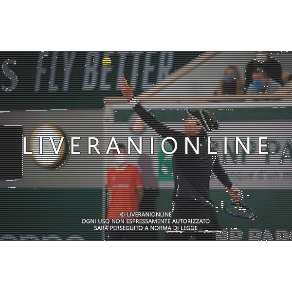 Roland Garros 2020, Grand Slam tournament - Tennis Internationals, 03 October 2020 Roland Garros stadium, paris, france, Italy Photo showing: Garbine Muguruza of Spain in action against Danielle Collins of the United States @LM/DPPI/DPPI/Rob Prange AG ALDO LIVERANI SAS