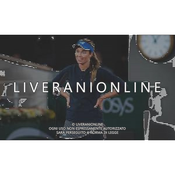 Roland Garros 2020, Grand Slam tournament - Tennis Internationals, 03 October 2020 Roland Garros stadium, paris, france, Italy Photo showing: Danielle Collins of the United States celebrates after winning against Garbine Muguruza of Spain @LM/DPPI/DPPI/Rob Prange AG ALDO LIVERANI SAS