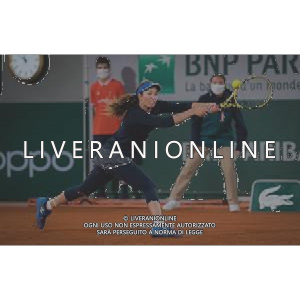 Roland Garros 2020, Grand Slam tournament - Tennis Internationals, 03 October 2020 Roland Garros stadium, paris, france, Italy Photo showing: Danielle Collins of the United States in action against Garbine Muguruza of Spain @LM/DPPI/DPPI/Rob Prange AG ALDO LIVERANI SAS