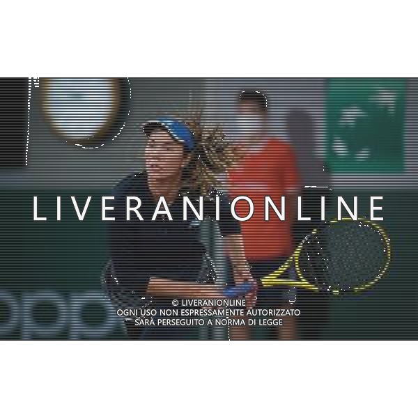 Roland Garros 2020, Grand Slam tournament - Tennis Internationals, 03 October 2020 Roland Garros stadium, paris, france, Italy Photo showing: Danielle Collins of the United States in action against Garbine Muguruza of Spain @LM/DPPI/DPPI/Rob Prange AG ALDO LIVERANI SAS